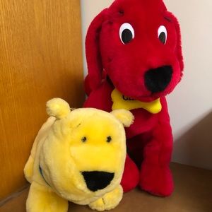 Clifford the Big Red Dog Stuffed Animal and Friend